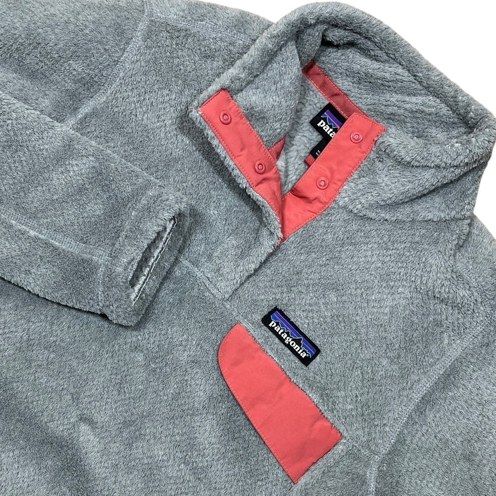Patagonia Re-Tool‎ Snap-T Pullover Womens S Gray Fleece Sweater Hike Outdoors